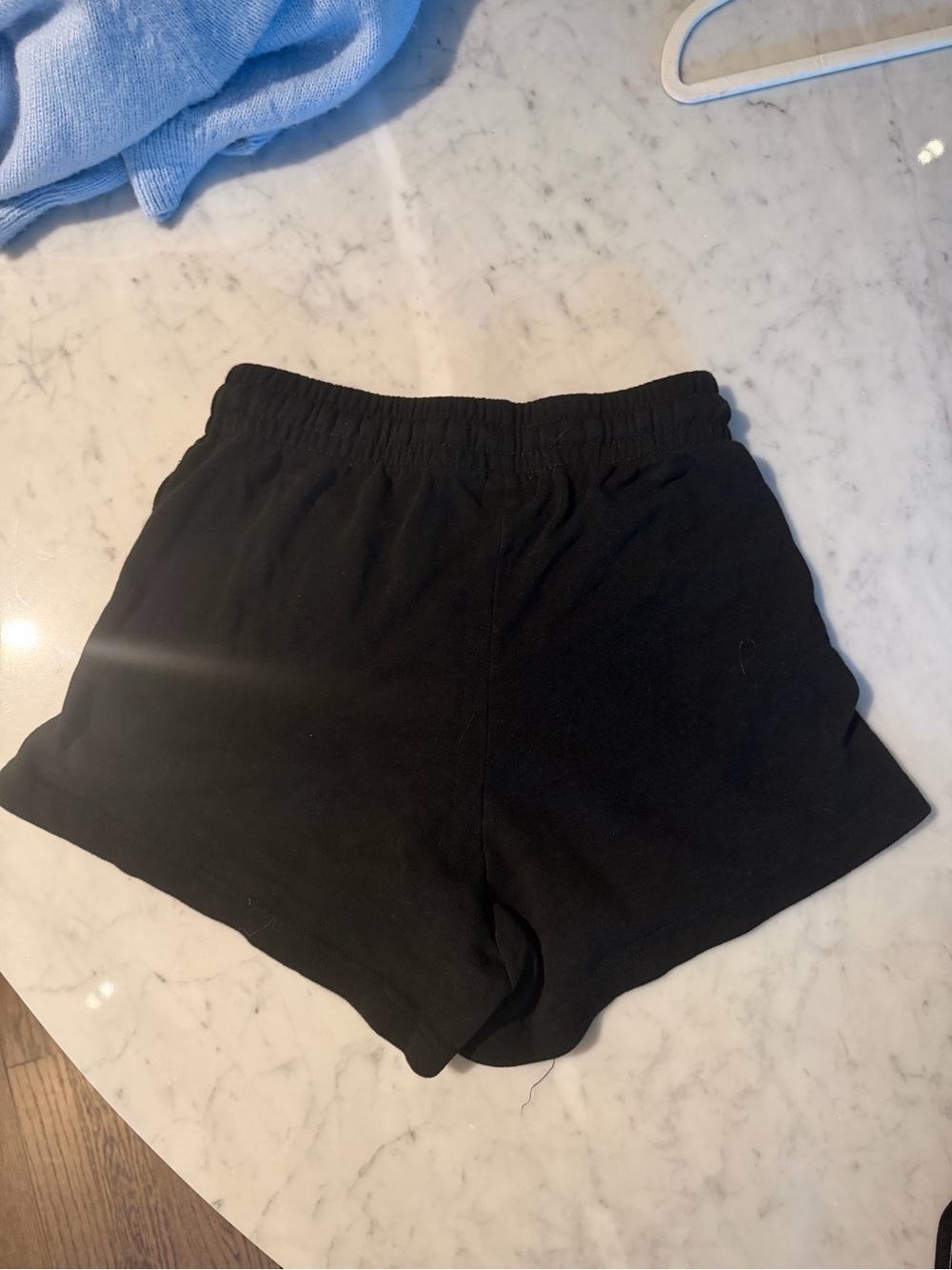 Aviator Nation Black Women's Elastic Waist Athletic Shorts - Picture 2 of 5